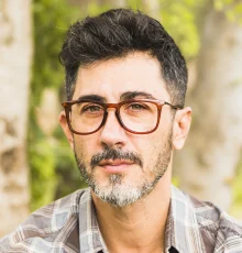 Older man wearing comfortable reading glasses